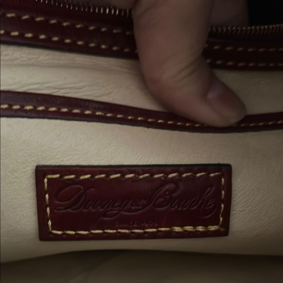 Dooney & Bourke Burgundy Leather Shoulder Bag - Picture 7 of 9